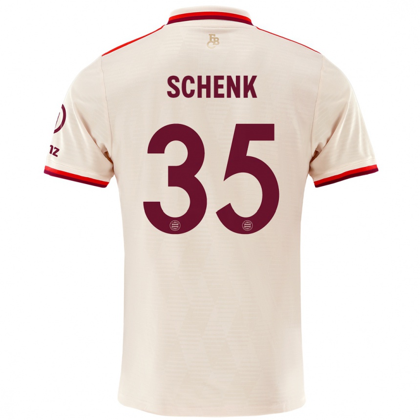 Niño Fútbol Camiseta Johannes Schenk #35 Lino Equipación Tercera 2024/25