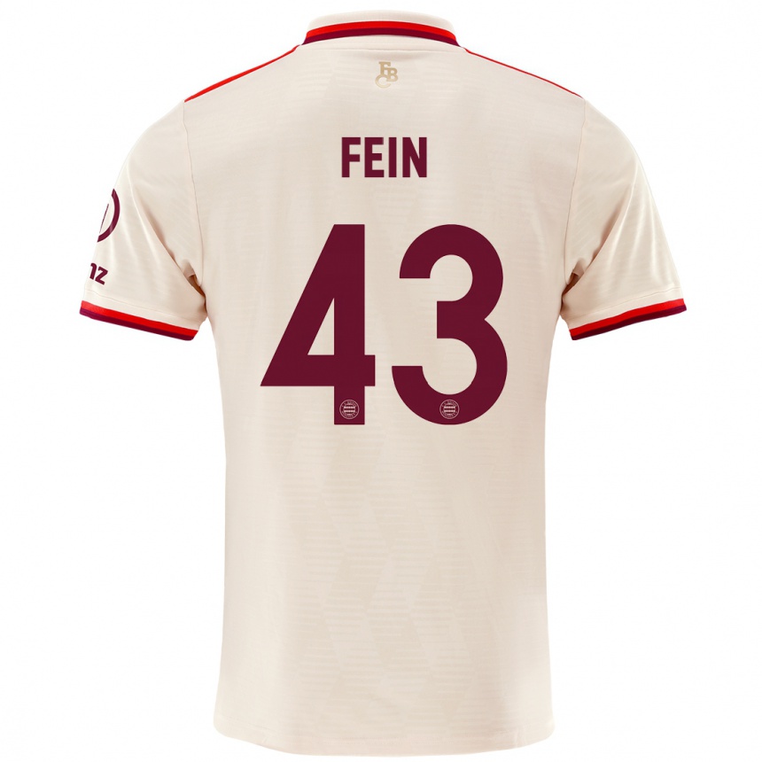 Niño Fútbol Camiseta Adrian Fein #43 Lino Equipación Tercera 2024/25