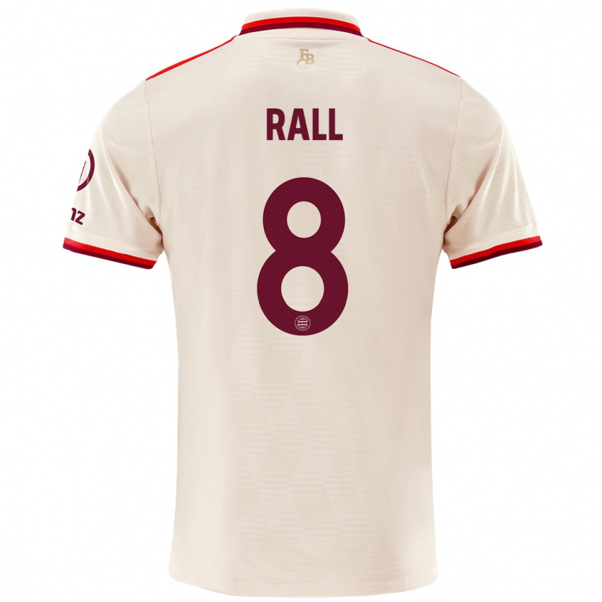 Niño Fútbol Camiseta Maximiliane Rall #8 Lino Equipación Tercera 2024/25