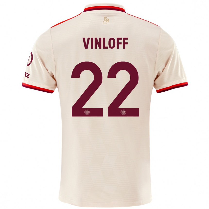 Niño Fútbol Camiseta Matteo Vinloff #22 Lino Equipación Tercera 2024/25