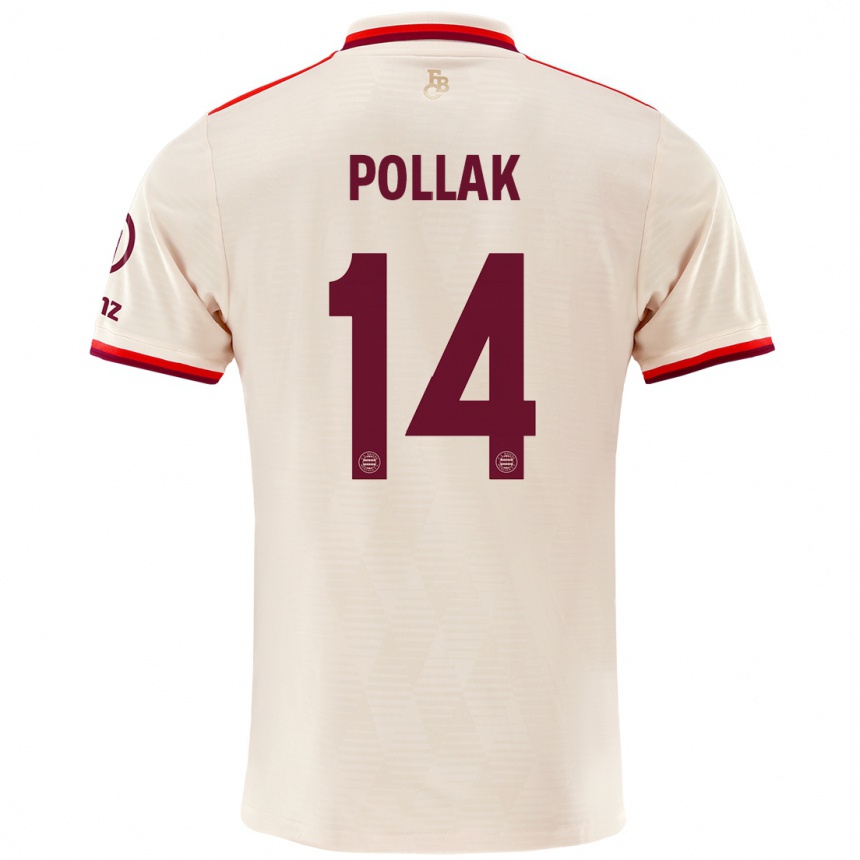 Niño Fútbol Camiseta Florian Pollak #14 Lino Equipación Tercera 2024/25