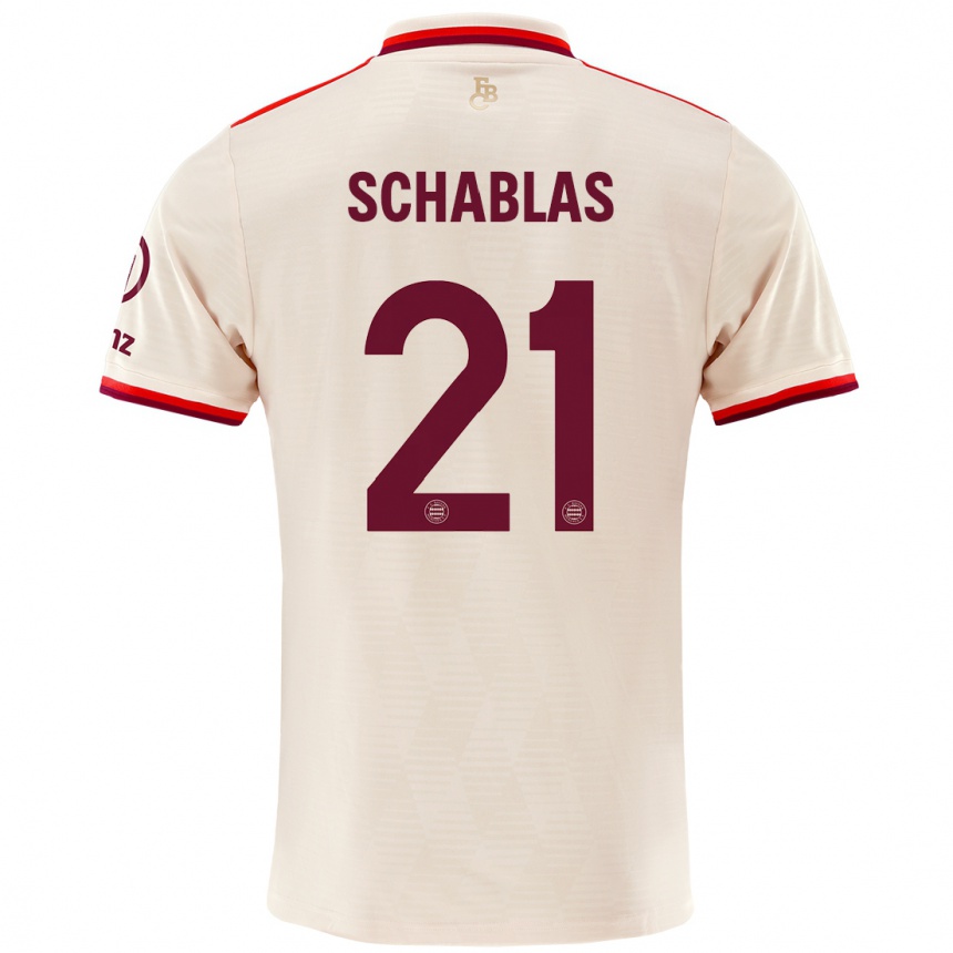 Niño Fútbol Camiseta Matteo Schablas #21 Lino Equipación Tercera 2024/25