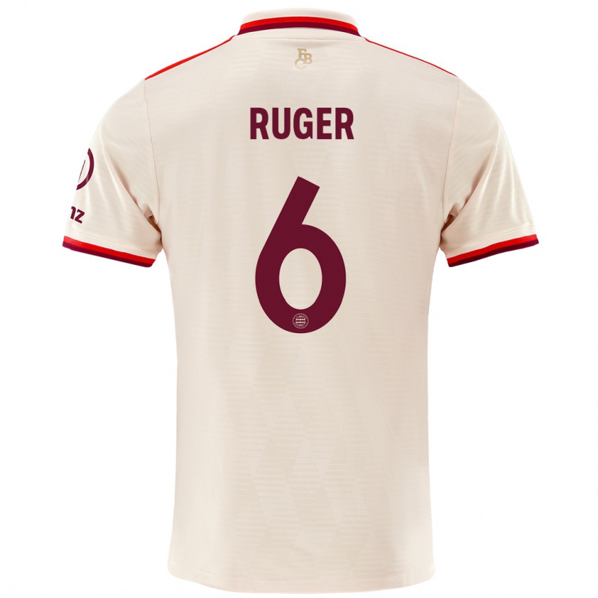 Niño Fútbol Camiseta Kurt Ruger #6 Lino Equipación Tercera 2024/25