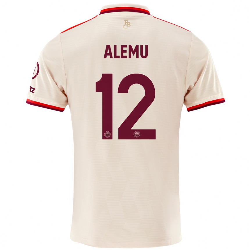 Niño Fútbol Camiseta Liul Alemu #12 Lino Equipación Tercera 2024/25