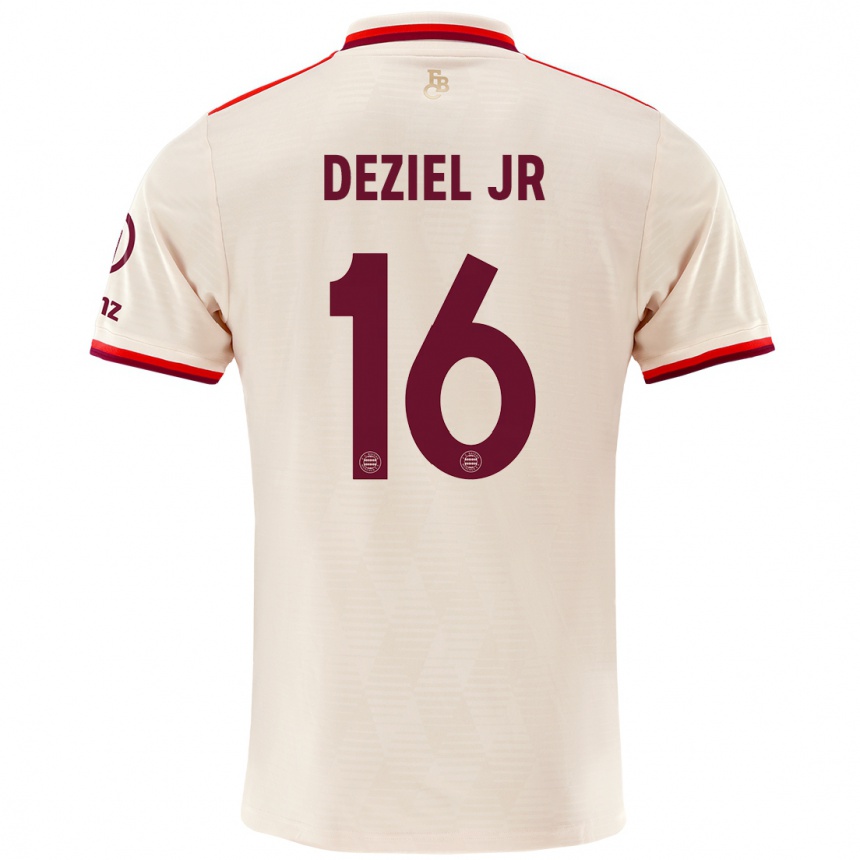 Niño Fútbol Camiseta Robert Deziel Jr #16 Lino Equipación Tercera 2024/25