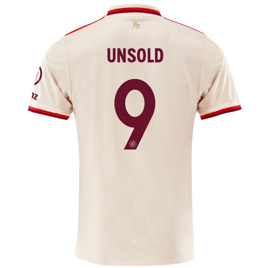 Niño Fútbol Camiseta Samuel Unsold #9 Lino Equipación Tercera 2024/25