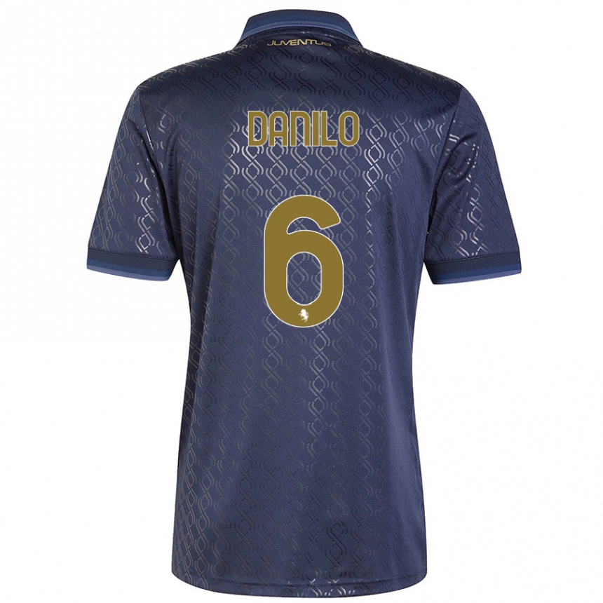 Niño Fútbol Camiseta Danilo #6 Azul Marino Equipación Tercera 2024/25