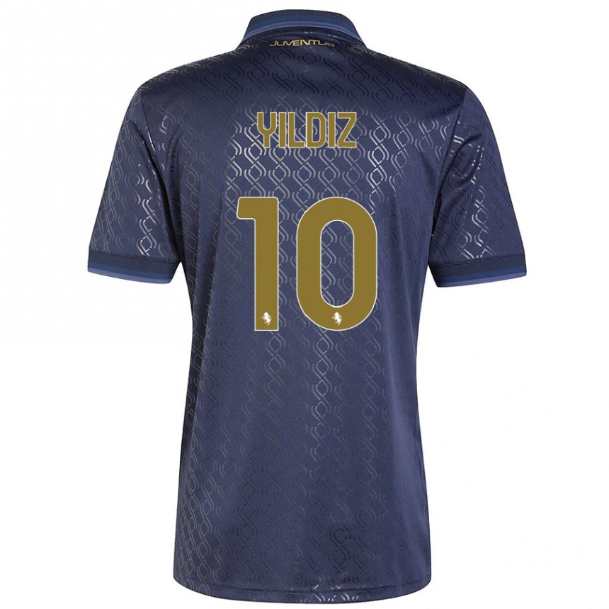 Niño Fútbol Camiseta Kenan Yildiz #10 Azul Marino Equipación Tercera 2024/25