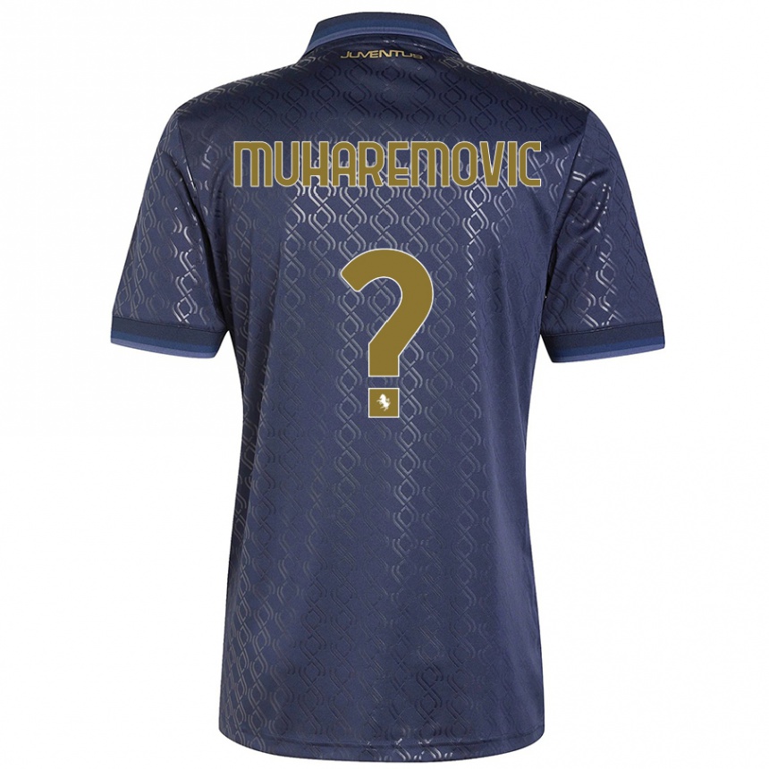 Niño Fútbol Camiseta Tarik Muharemovic #0 Azul Marino Equipación Tercera 2024/25