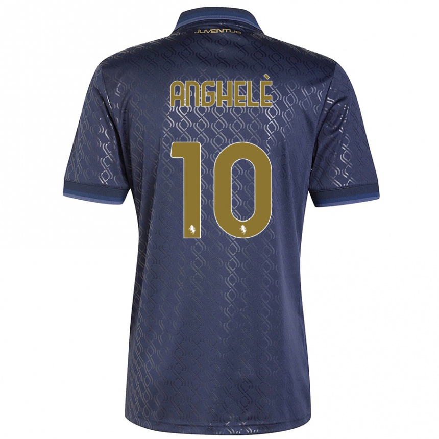 Niño Fútbol Camiseta Lorenzo Anghelè #10 Azul Marino Equipación Tercera 2024/25