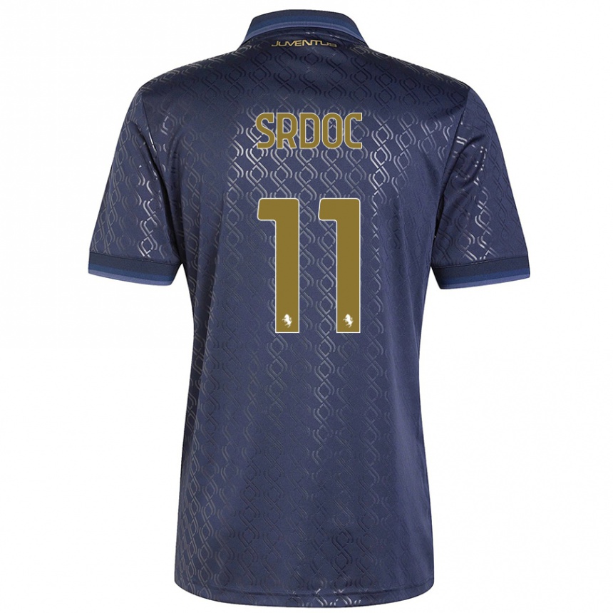 Niño Fútbol Camiseta Ivano Srdoc #11 Azul Marino Equipación Tercera 2024/25