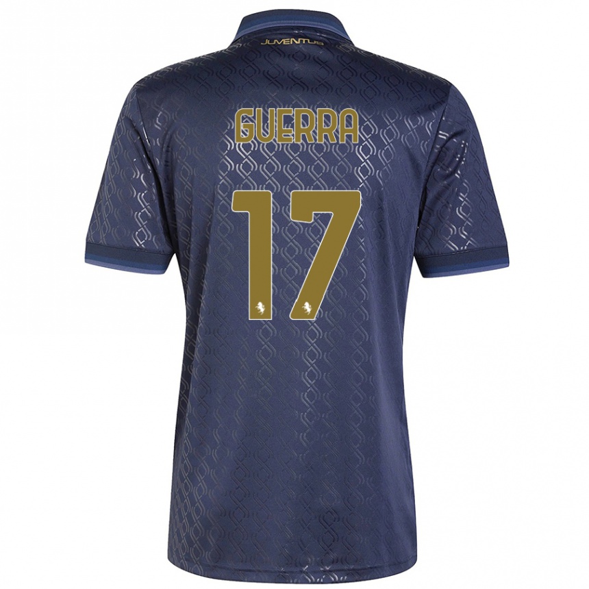 Niño Fútbol Camiseta Simone Guerra #17 Azul Marino Equipación Tercera 2024/25