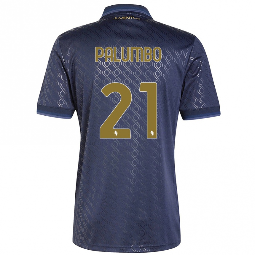 Niño Fútbol Camiseta Martin Palumbo #21 Azul Marino Equipación Tercera 2024/25