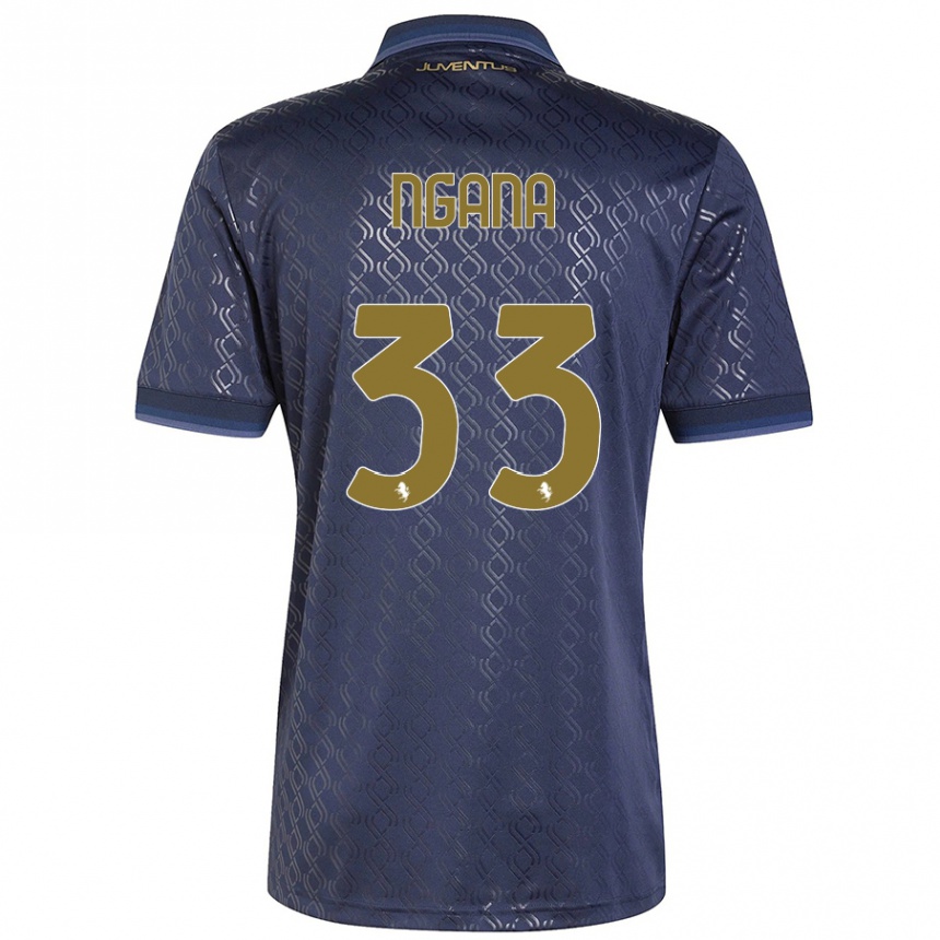 Niño Fútbol Camiseta Valdes Ngana #33 Azul Marino Equipación Tercera 2024/25