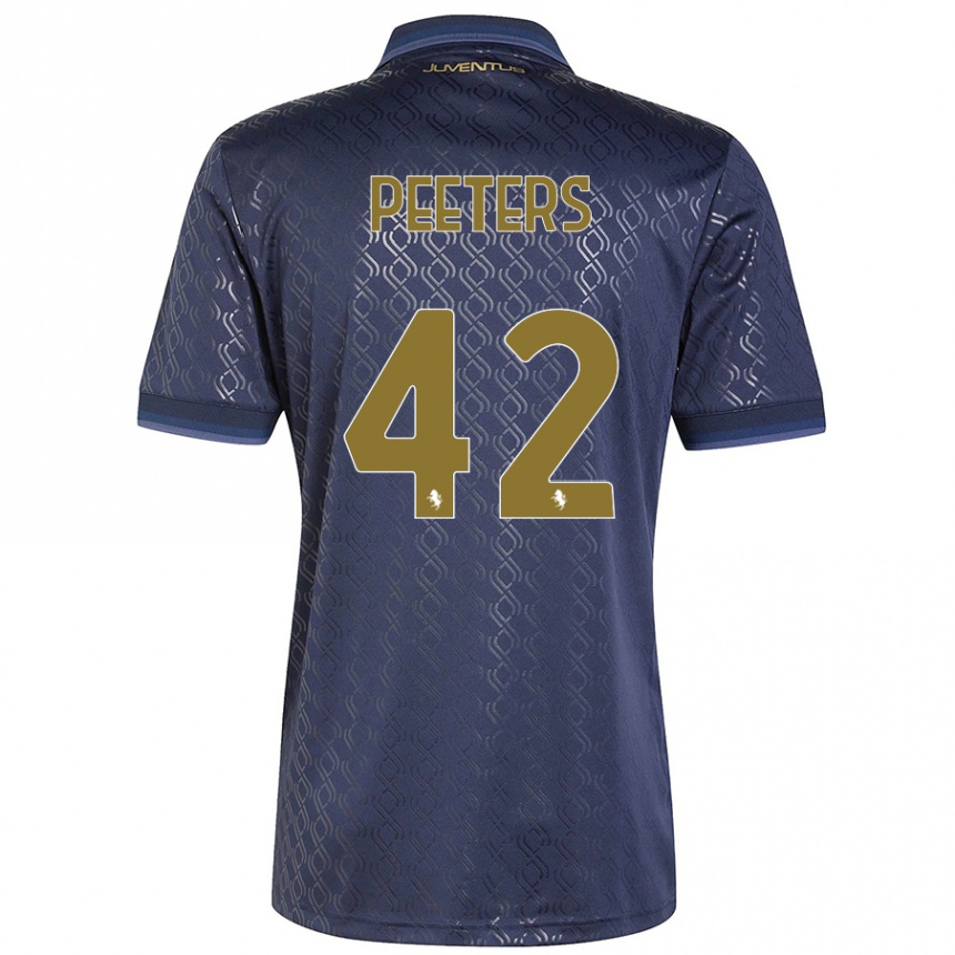 Niño Fútbol Camiseta Daouda Peeters #42 Azul Marino Equipación Tercera 2024/25