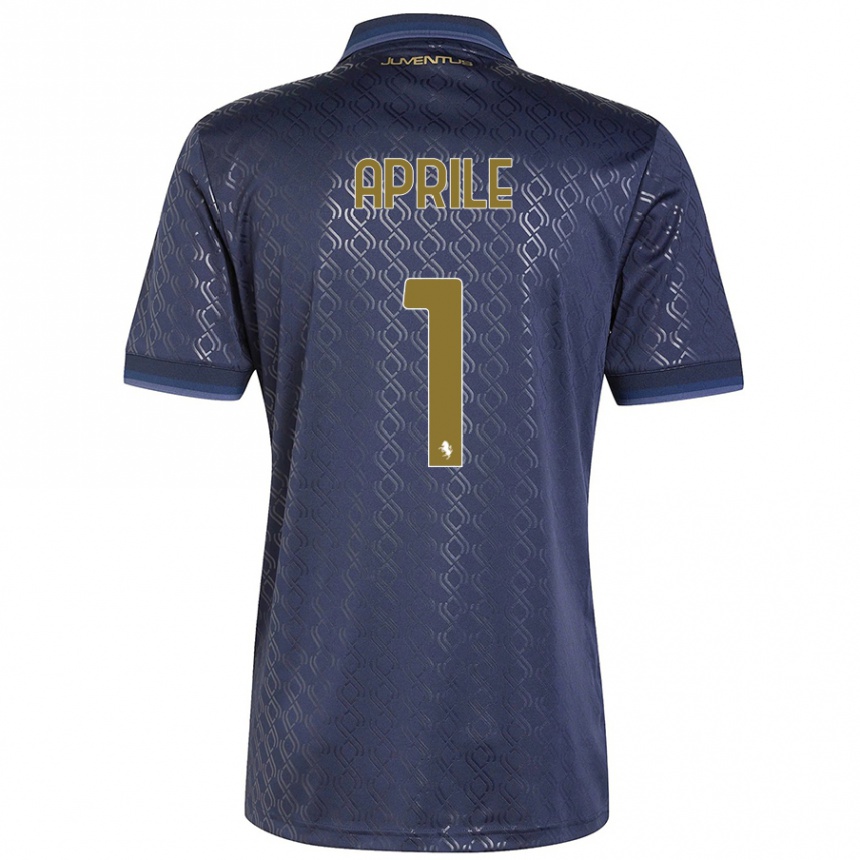 Niño Fútbol Camiseta Roberta Aprile #1 Azul Marino Equipación Tercera 2024/25