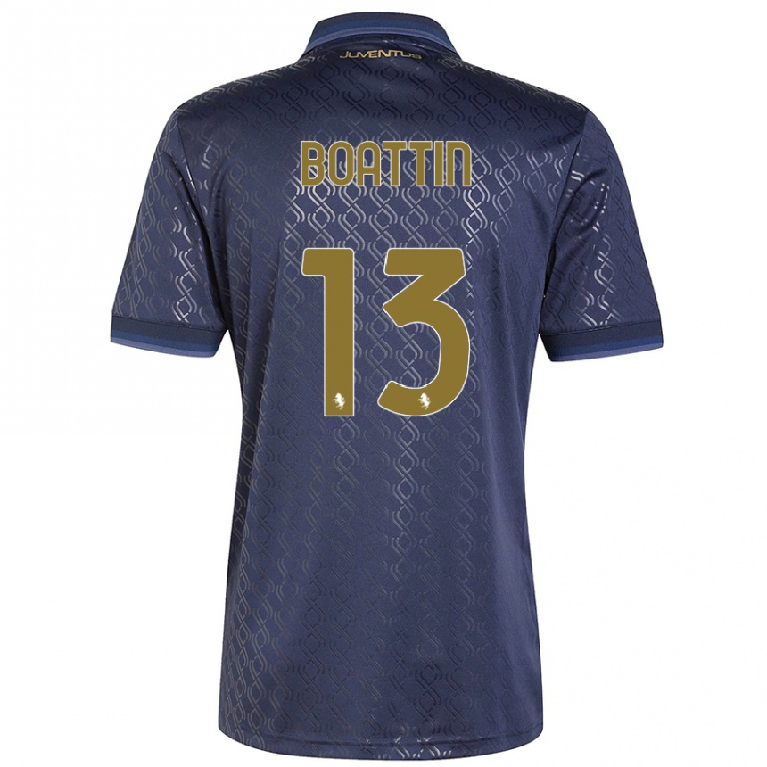 Niño Fútbol Camiseta Lisa Boattin #13 Azul Marino Equipación Tercera 2024/25