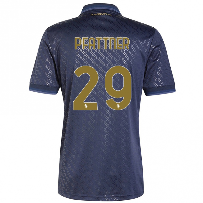 Niño Fútbol Camiseta Elisa Pfattner #29 Azul Marino Equipación Tercera 2024/25