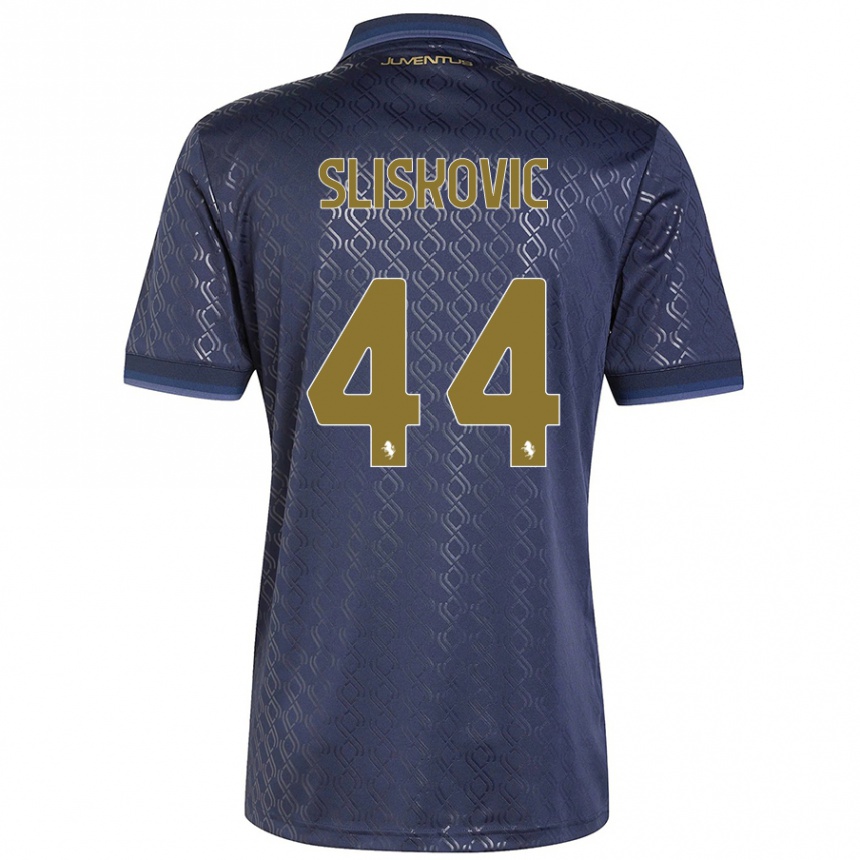 Niño Fútbol Camiseta Gloria Slišković #44 Azul Marino Equipación Tercera 2024/25