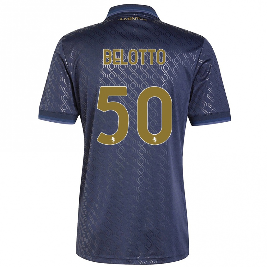 Niño Fútbol Camiseta Soledad Belotto #50 Azul Marino Equipación Tercera 2024/25