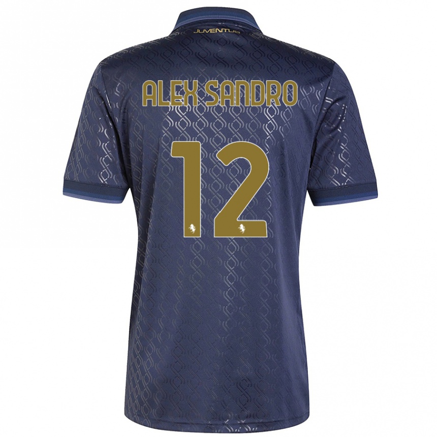 Niño Fútbol Camiseta Alex Sandro #12 Azul Marino Equipación Tercera 2024/25