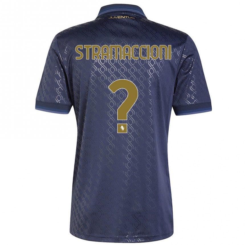 Niño Fútbol Camiseta Diego Stramaccioni #0 Azul Marino Equipación Tercera 2024/25