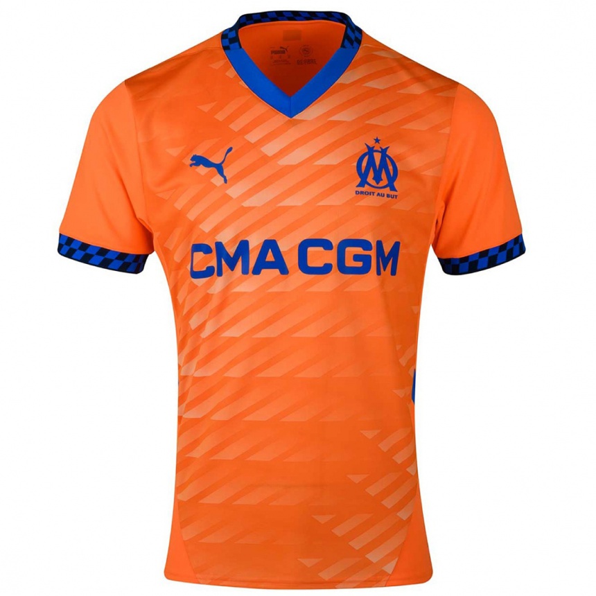 Niño Fútbol Camiseta Joakim Kada #47 Naranja Azul Oscuro Equipación Tercera 2024/25