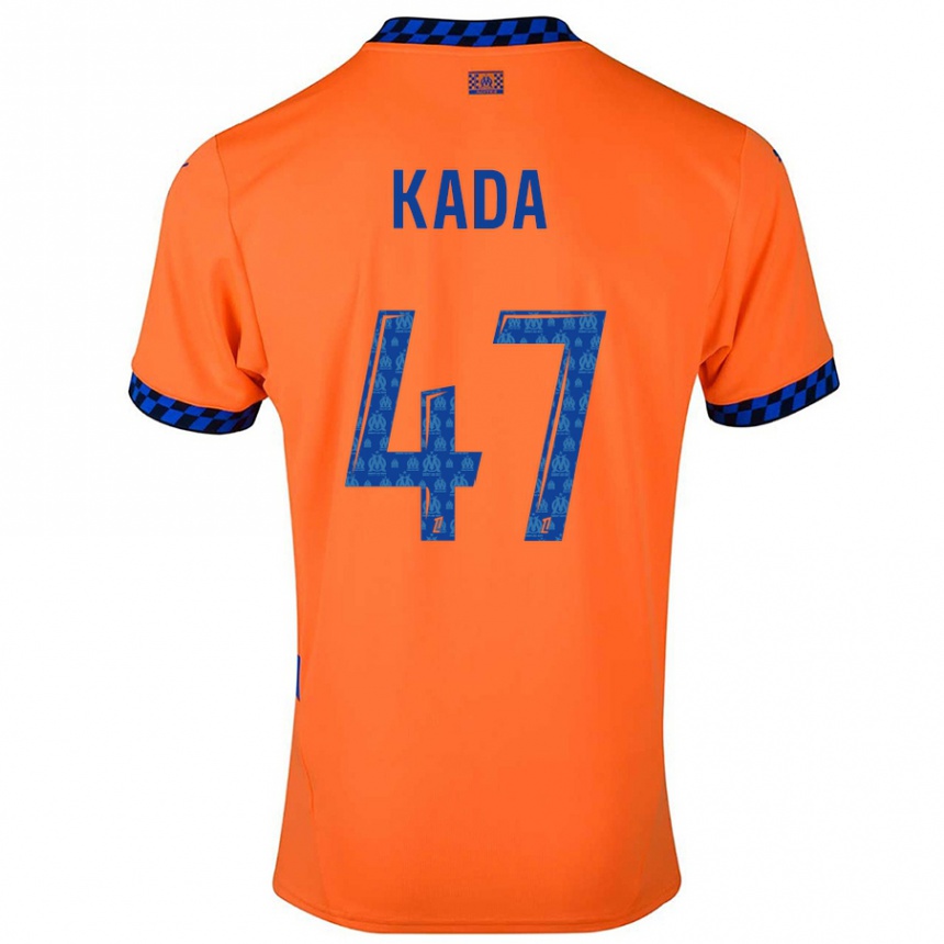 Niño Fútbol Camiseta Joakim Kada #47 Naranja Azul Oscuro Equipación Tercera 2024/25