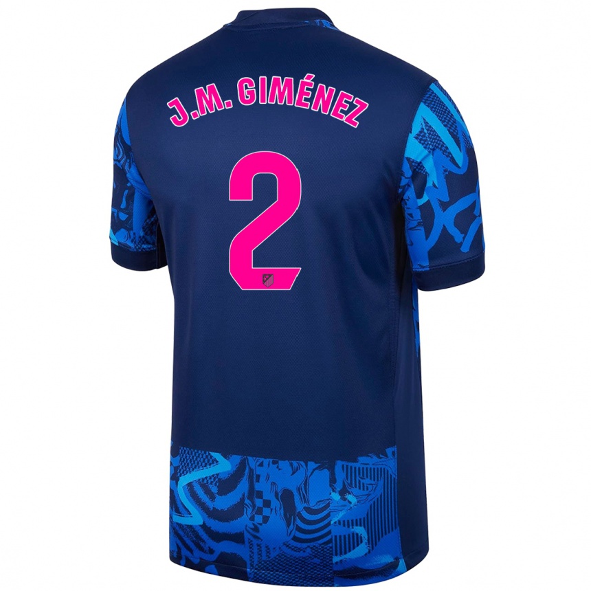 Niño Fútbol Camiseta Jose Maria Gimenez #2 Azul Real Equipación Tercera 2024/25