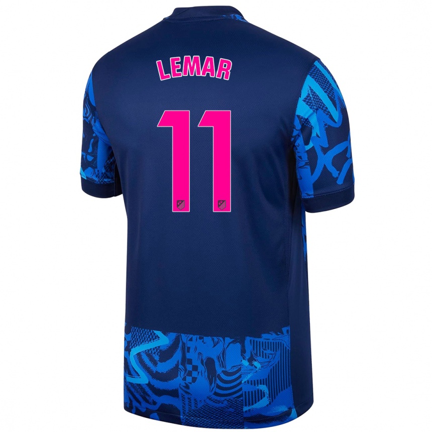 Niño Fútbol Camiseta Thomas Lemar #11 Azul Real Equipación Tercera 2024/25