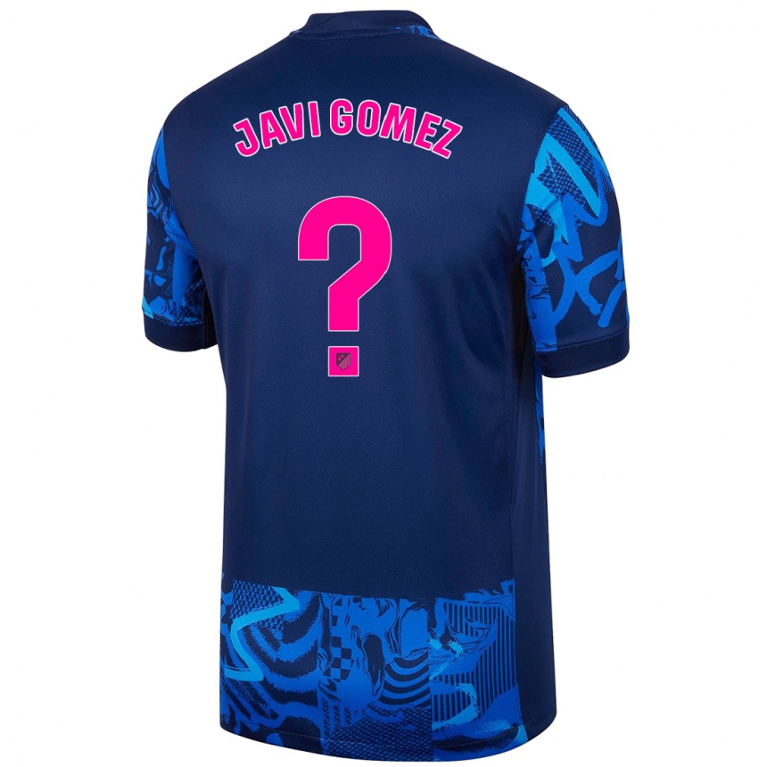 Niño Fútbol Camiseta Javi Gomez #0 Azul Real Equipación Tercera 2024/25