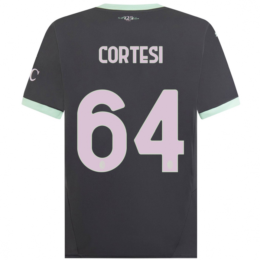 Niño Fútbol Camiseta Selena Cortesi #64 Gris Equipación Tercera 2024/25