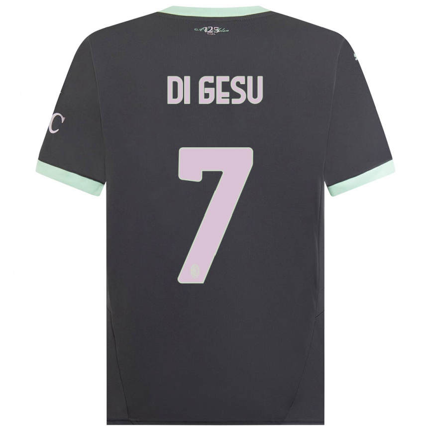 Niño Fútbol Camiseta Enrico Di Gesu #7 Gris Equipación Tercera 2024/25