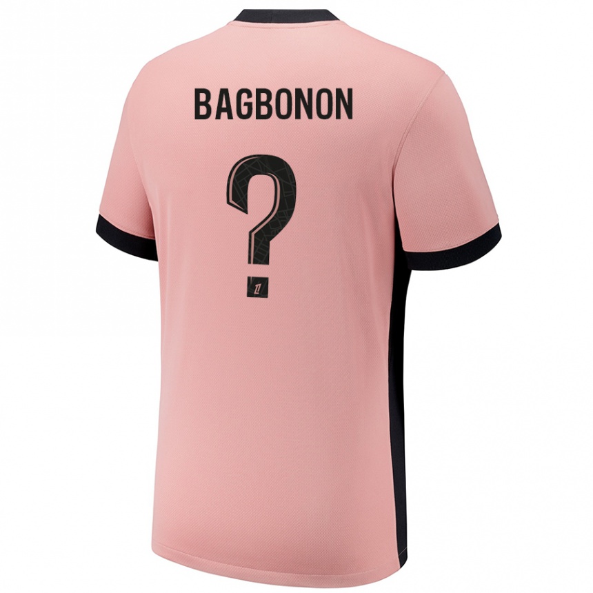 Niño Fútbol Camiseta Ethan Bagbonon #0 Rosa Óxido Equipación Tercera 2024/25