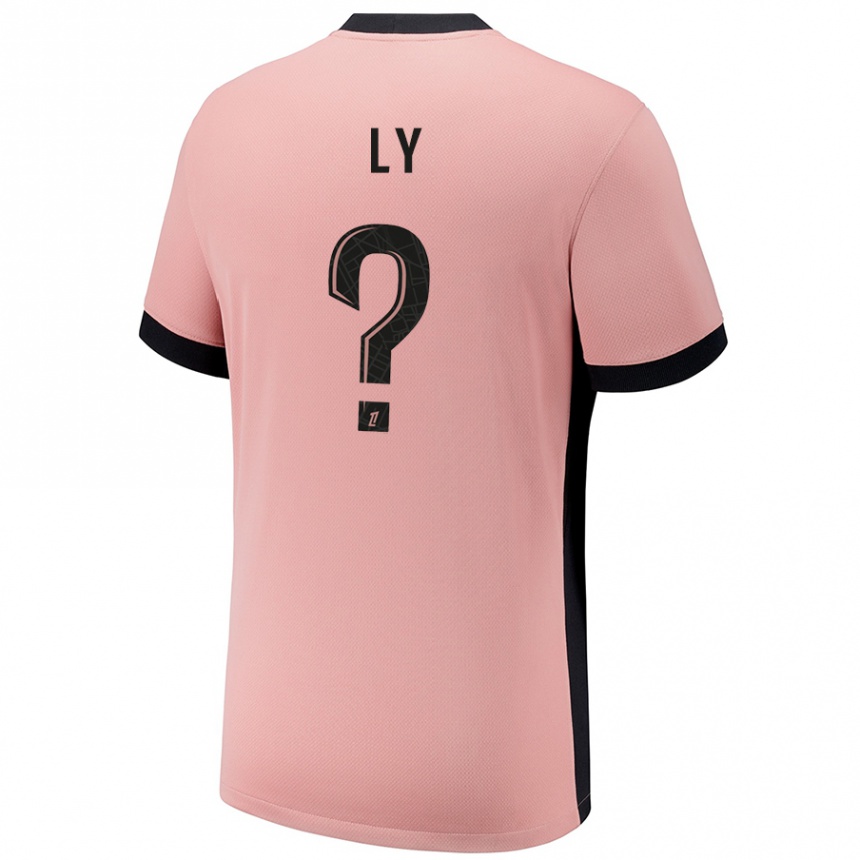 Niño Fútbol Camiseta Elijah Ly #0 Rosa Óxido Equipación Tercera 2024/25