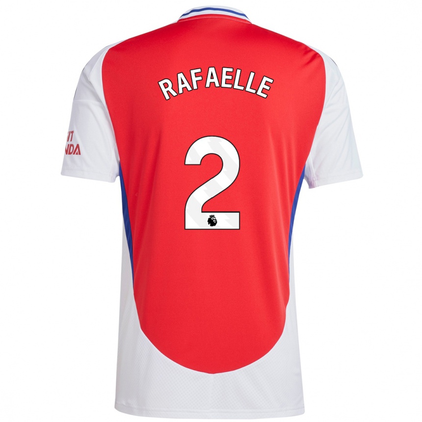 Hombre Fútbol Camiseta Rafaelle Souza #2 Rojo Blanco 1ª Equipación 2024/25