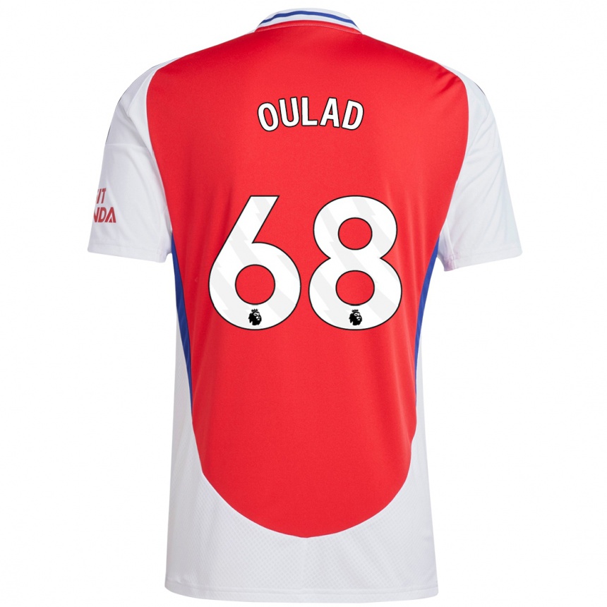 Hombre Fútbol Camiseta Salah-Eddine Oulad M'hand #68 Rojo Blanco 1ª Equipación 2024/25