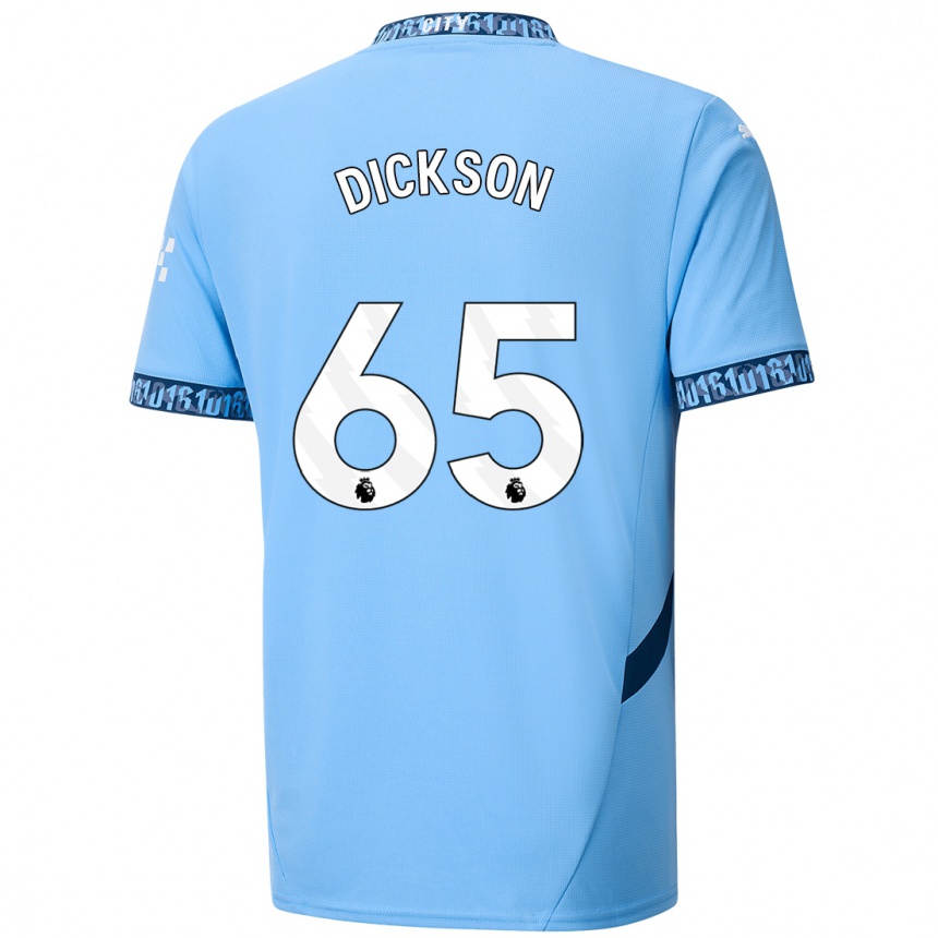 Hombre Fútbol Camiseta Will Dickson #65 Azul Marino 1ª Equipación 2024/25