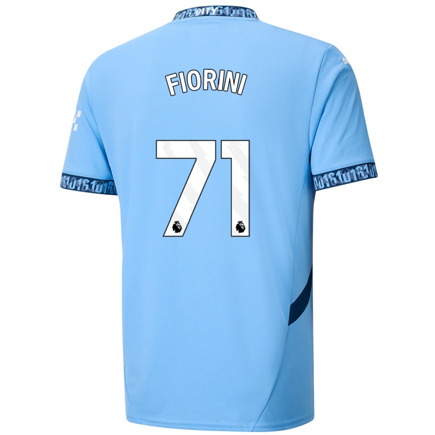 Hombre Fútbol Camiseta Lewis Fiorini #71 Azul Marino 1ª Equipación 2024/25