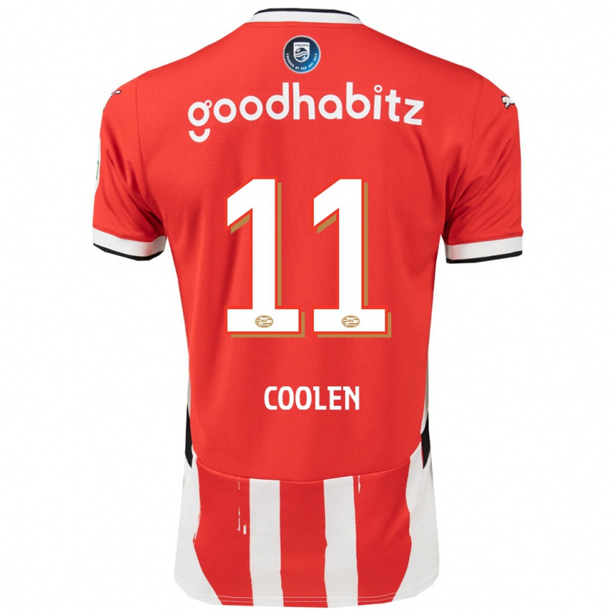 Hombre Fútbol Camiseta Nadia Coolen #11 Rojo Blanco 1ª Equipación 2024/25