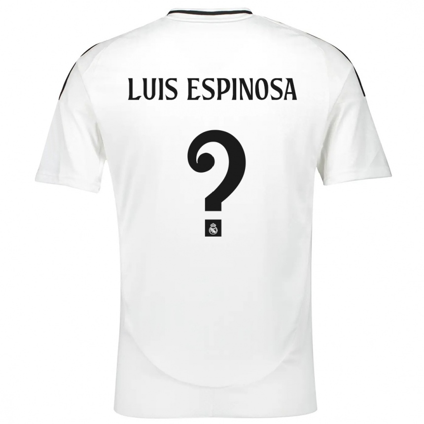 Hombre Fútbol Camiseta José Luis Espinosa #0 Blanco 1ª Equipación 2024/25