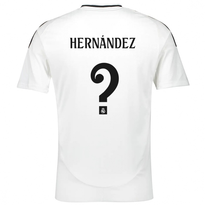 Hombre Fútbol Camiseta Enaitz Hernández #0 Blanco 1ª Equipación 2024/25