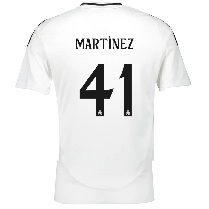 Hombre Fútbol Camiseta Joan Martínez #41 Blanco 1ª Equipación 2024/25