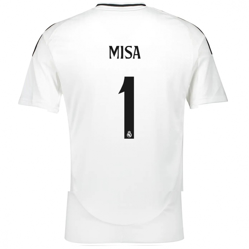 Hombre Fútbol Camiseta Misa Rodríguez #1 Blanco 1ª Equipación 2024/25