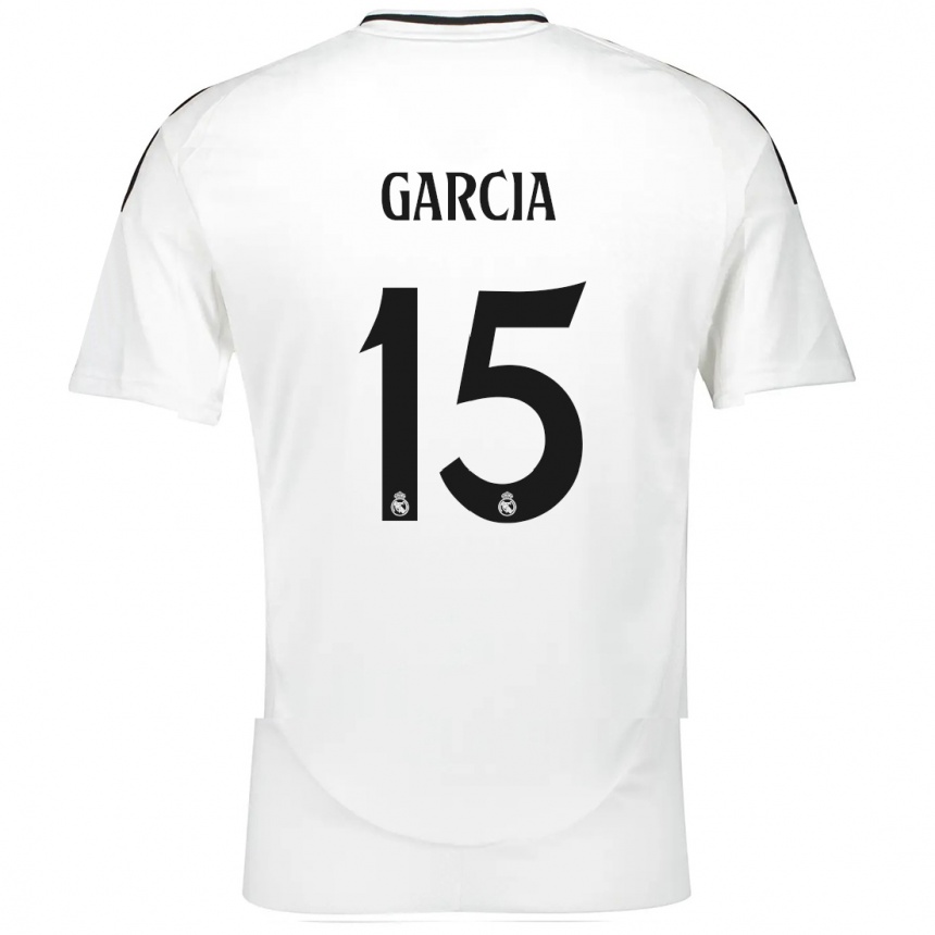 Hombre Fútbol Camiseta Sheila García #15 Blanco 1ª Equipación 2024/25