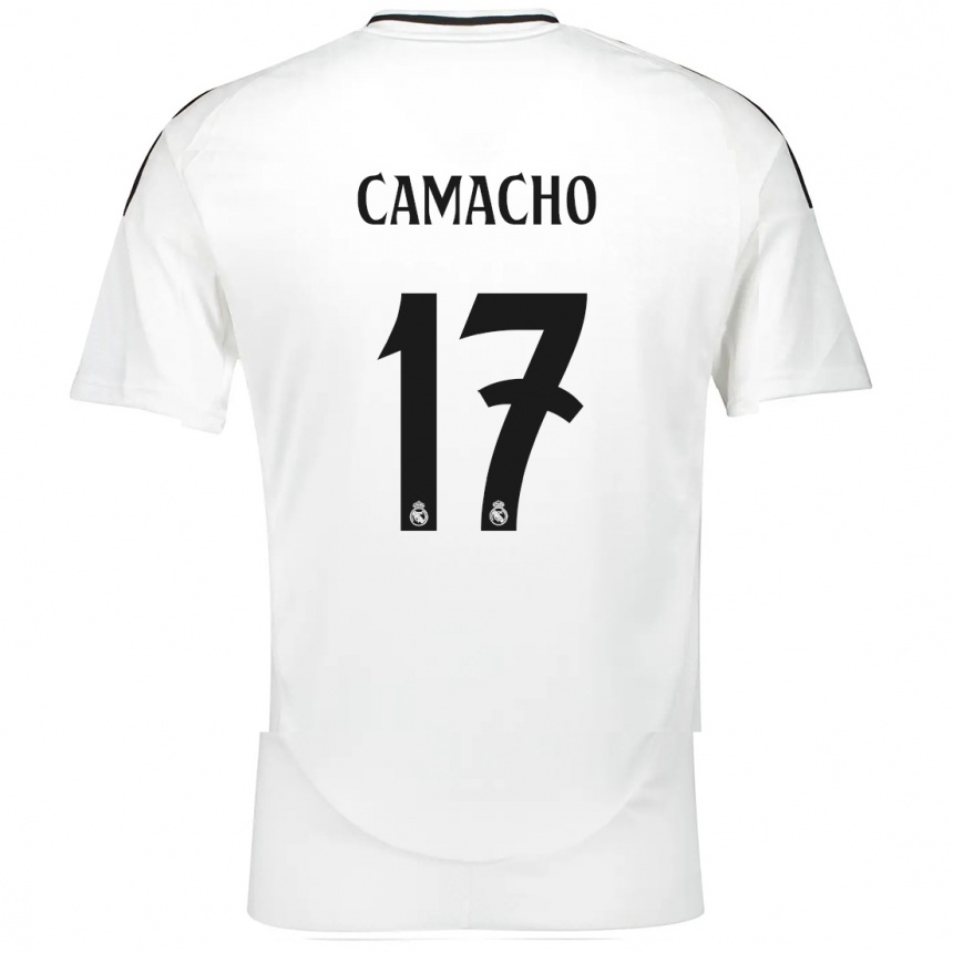 Hombre Fútbol Camiseta Carla Camacho #17 Blanco 1ª Equipación 2024/25