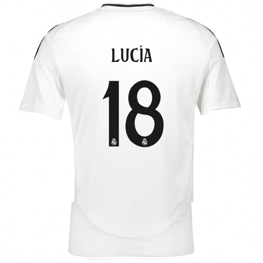 Hombre Fútbol Camiseta Lucia Rodriguez #18 Blanco 1ª Equipación 2024/25