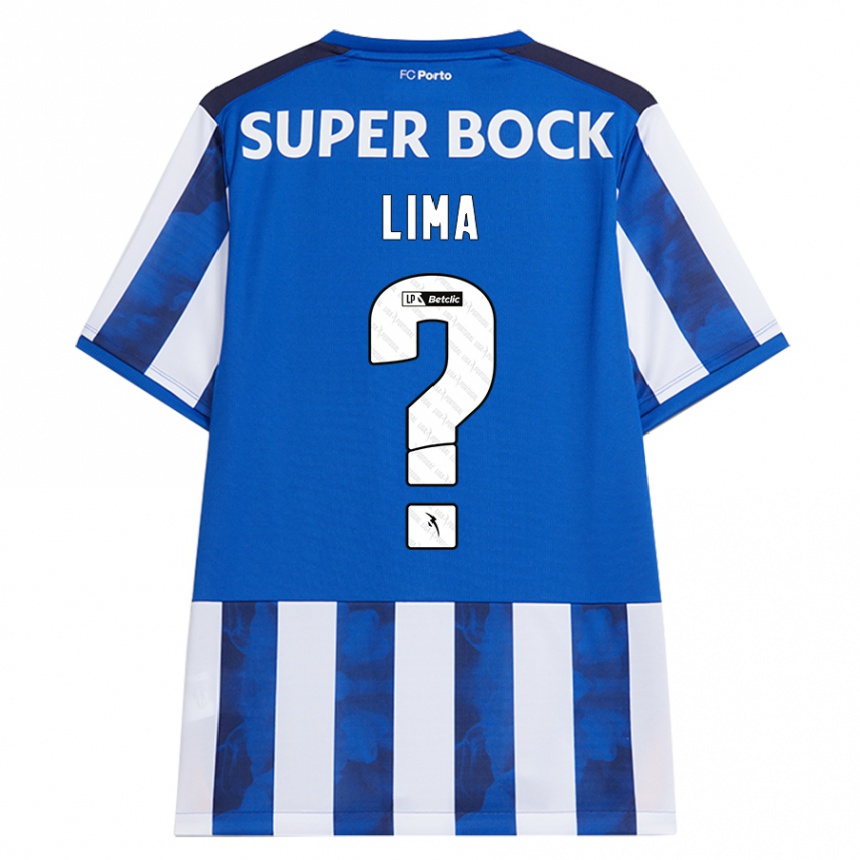 Hombre Fútbol Camiseta Bernardo Lima #0 Azul Blanco 1ª Equipación 2024/25