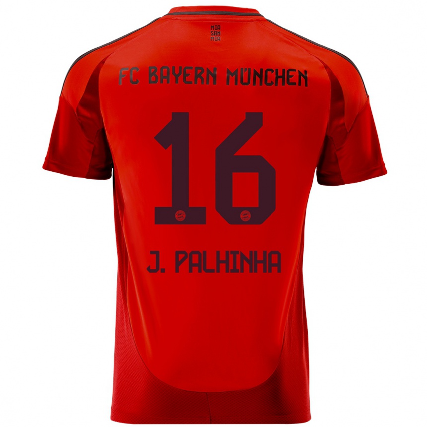 Hombre Fútbol Camiseta João Palhinha #16 Rojo 1ª Equipación 2024/25