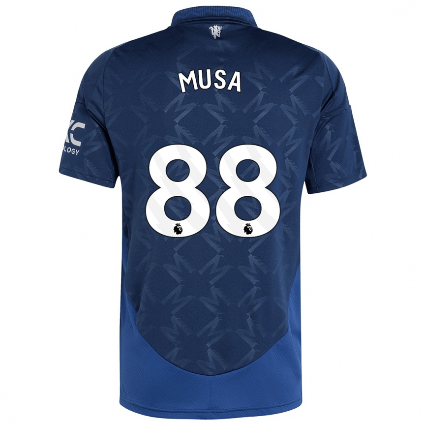 Hombre Fútbol Camiseta Victor Musa #88 Índigo 2ª Equipación 2024/25